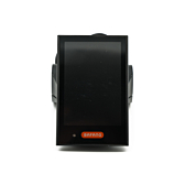 Vorderansicht des Bafang DP C18 UART, bei dem das Display gut sichtbar ist.
