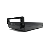 photo de la batterie de vélo 13,6 Ah compatible Sparta E-motion C1/C2/C3 / Batavus (noire) Incl. interrupteur du chargeur qui peut être allumé et éteint par le bas puis le levier qui se déplie.