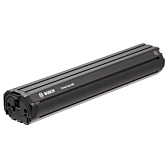 Bosch PowerTube 625 Vertikal Seitenansicht Batterie mit Einschaltknopf