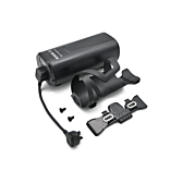 Bosch PowerMore 250 Range Extender mit Befestigungssystem und eingestecktem 150-mm-Kabel