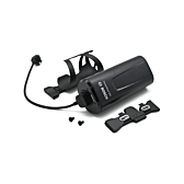 Schräger Bosch PowerMore 250 Range Extender mit Befestigungssystem und eingestecktem 300-mm-Kabel