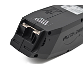 Nahaufnahme der Rückseite des Bosch Powerpack 360 Performance/Active Rahmen E-Bike Vision Fahrradakkus.