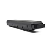 Dreiviertelansicht aus einem niedrigeren Winkel des Bosch Powerpack 540 Performance/Active Gepäckträger E-Bike Vision Fahrradakkus.