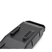 Nahaufnahme des Befestigungssystems unter dem Bosch Powerpack 700 Performance/Active Gepäckträger E-Bike Vision.