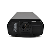 Nahaufnahme des Fahrradanschlusses des Bosch Powerpack 700 Performance/Active Gepäckträger E-Bike Vision.