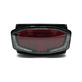 Nahaufnahme des Rücklichts des Fahrradakkus Promovec Carrier 6.2XL 36V 13.2Ah.