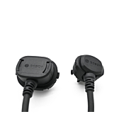 Nahaufnahmefoto der Anschlüsse des 150-mm-Kabels vom Bosch PowerMore 250 Range Extender