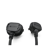 Nahaufnahmefoto der Anschlüsse des 300-mm-Kabels vom Bosch PowerMore 250 Range Extender