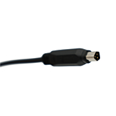 Nahaufnahme des Anschlusses des Kabels des Sparta / Batavus E-Motion Ladegeräts.