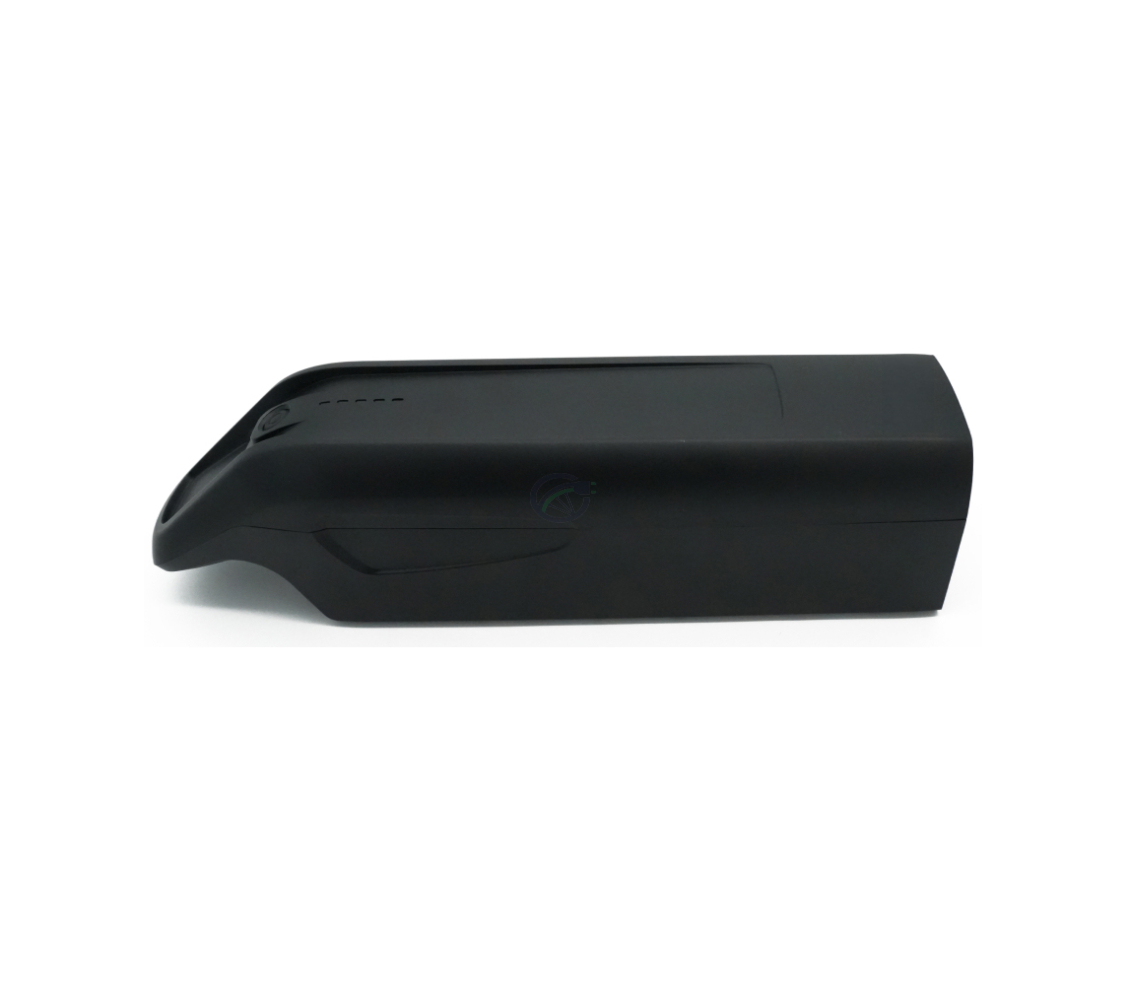 Seitenansicht des AEG DownTube 36V 12.8Ah Ersatzakkus, bei der der Griff gut sichtbar ist.
