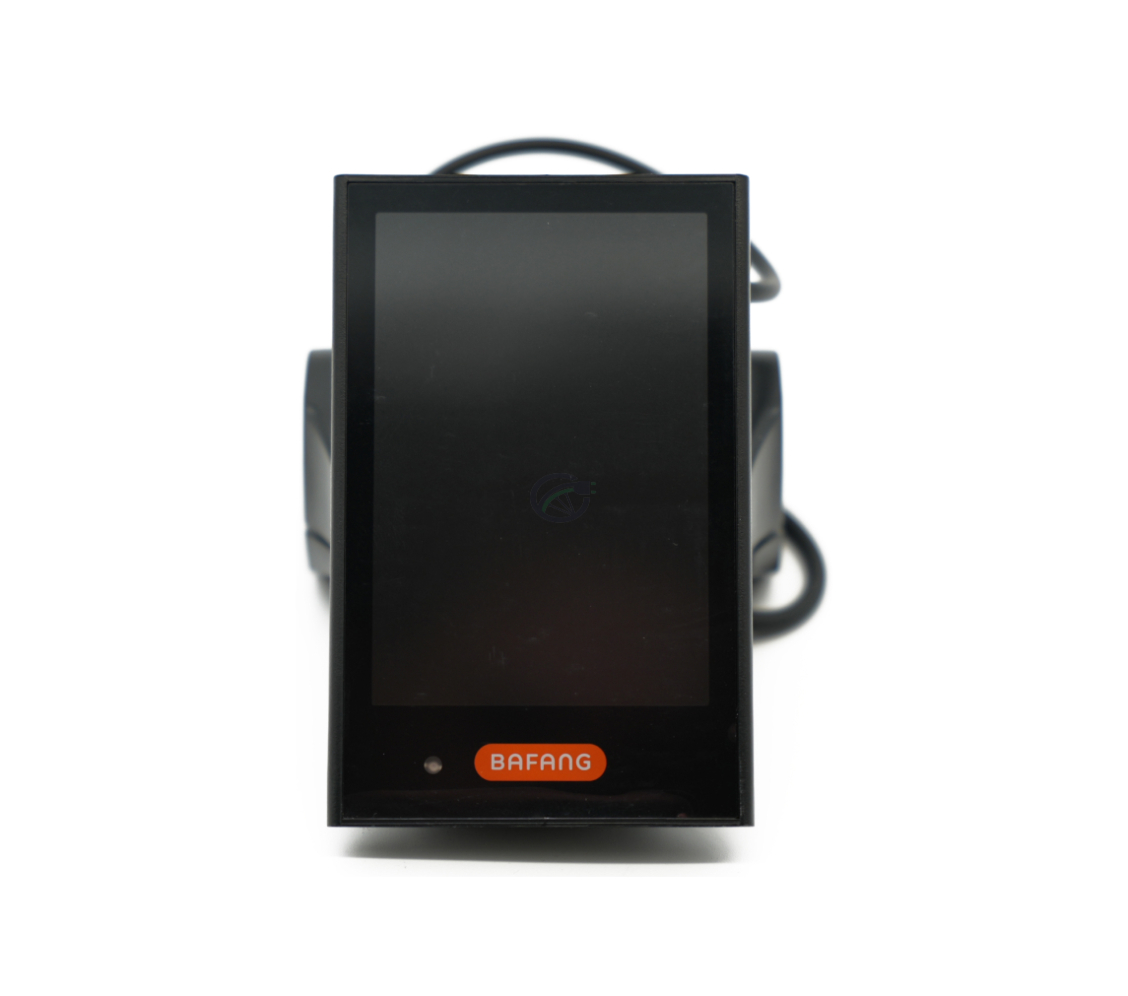 Vorderansicht des Bafang DP C18 CANBUS, bei dem das Display gut sichtbar ist.
