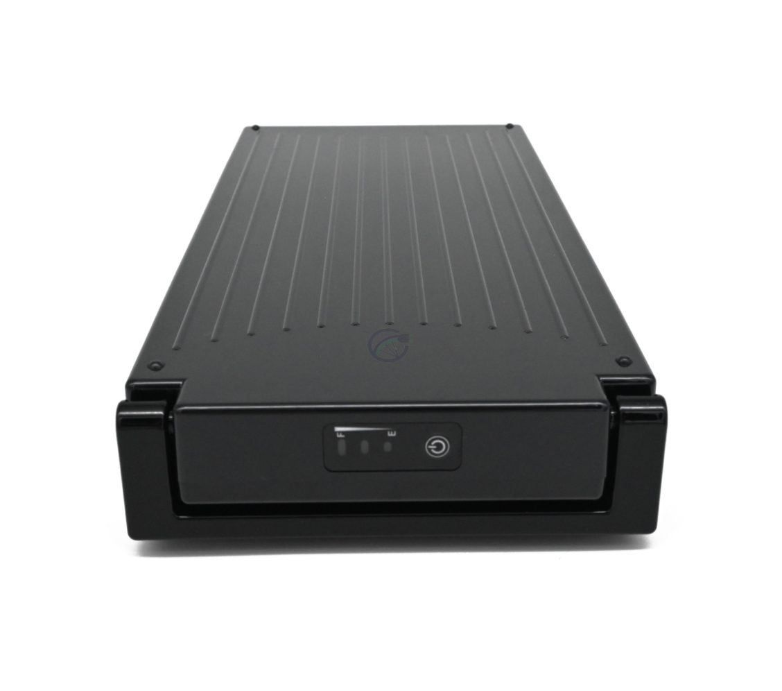 Batterie de vélo 13,6 Ah compatible Sparta E-motion C1/C2/C3 / Batavus (noir) Incl. chargeur par l'avant où la poignée est repliée