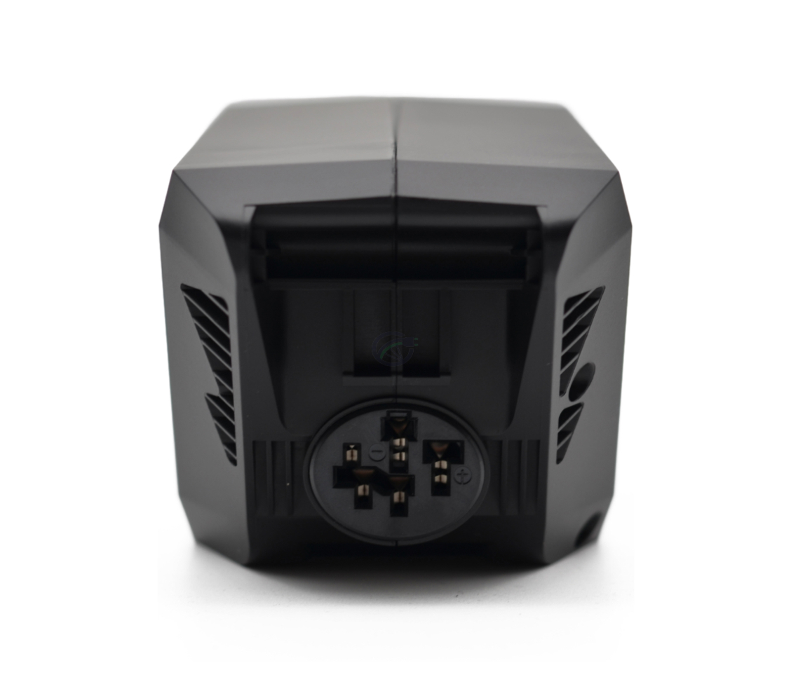 Nahaufnahme des Fahrradanschlusses des Bosch Powerpack 360 Performance/Active Rahmen E-Bike Vision Fahrradakkus.