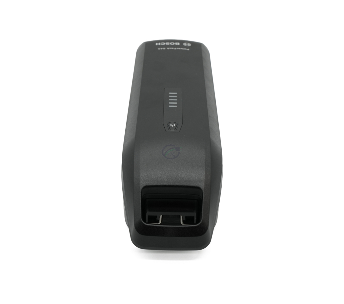 Draufsicht des Bosch Powerpack 545 SMART Frame Fahrradakkus.