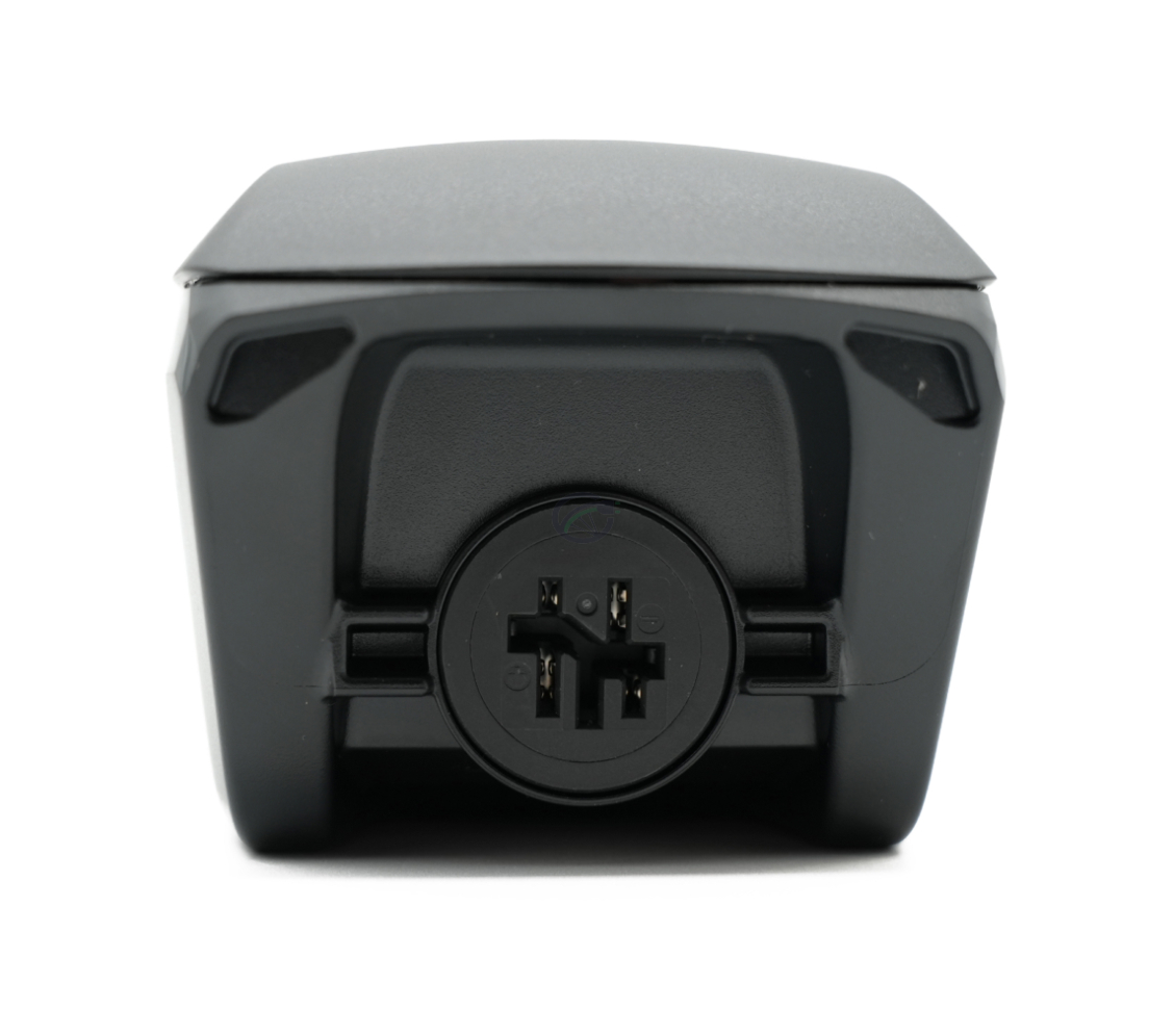 Nahaufnahme des Fahrradanschlusses des Bosch Powerpack 545 SMART Frame Fahrradakkus, wodurch dieser gut sichtbar ist.