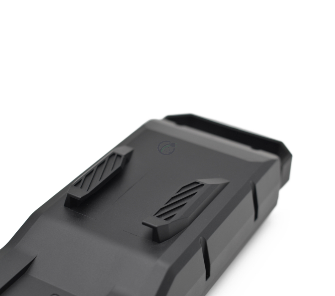 Nahaufnahme des Befestigungssystems unter dem Bosch Powerpack 700 Performance/Active Gepäckträger E-Bike Vision.