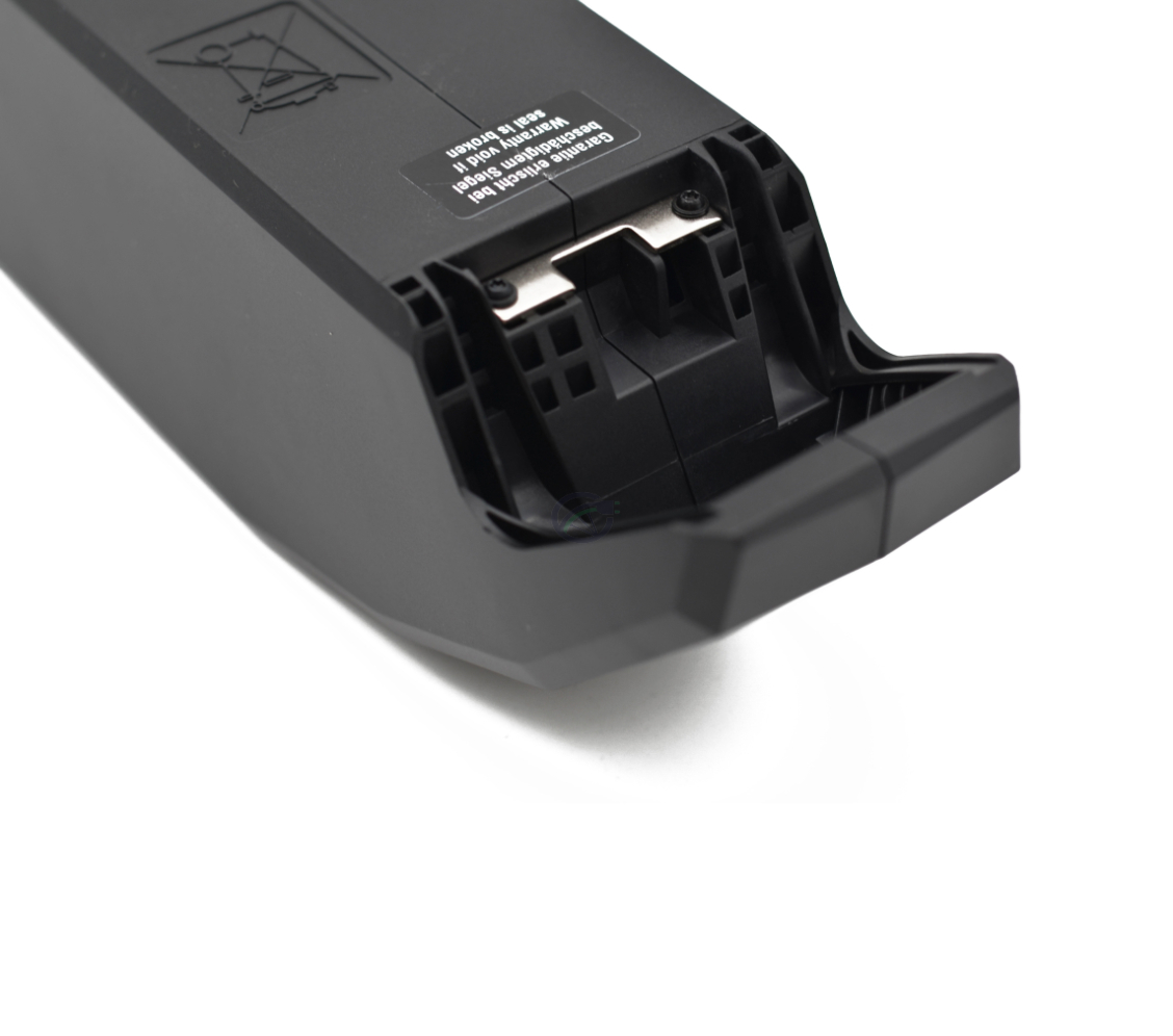 Nahaufnahme des Griffs des Bosch Powerpack 700 Active/Performance Rahmen E-Bike Vision Fahrradakkus.