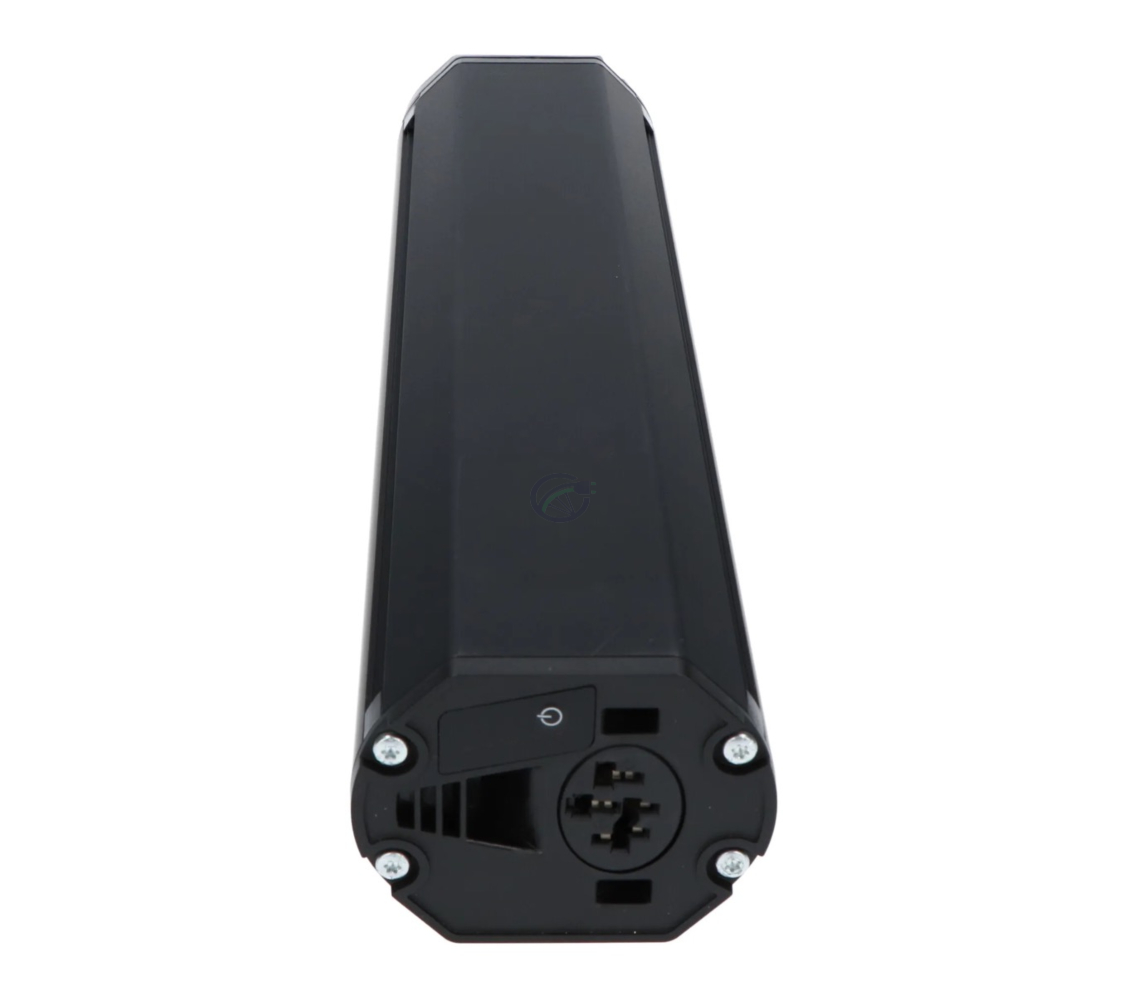 Bosch Powertube 500 Vertikal Compatibel E-bike vision Nahaufnahme der Vorderseite mit Anschluss und Einschaltknopf