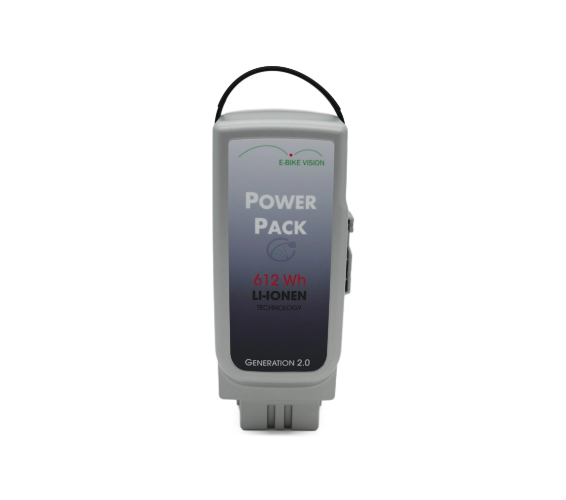 Rückansicht des Panasonic Deluxe 36V 17Ah Compatible.