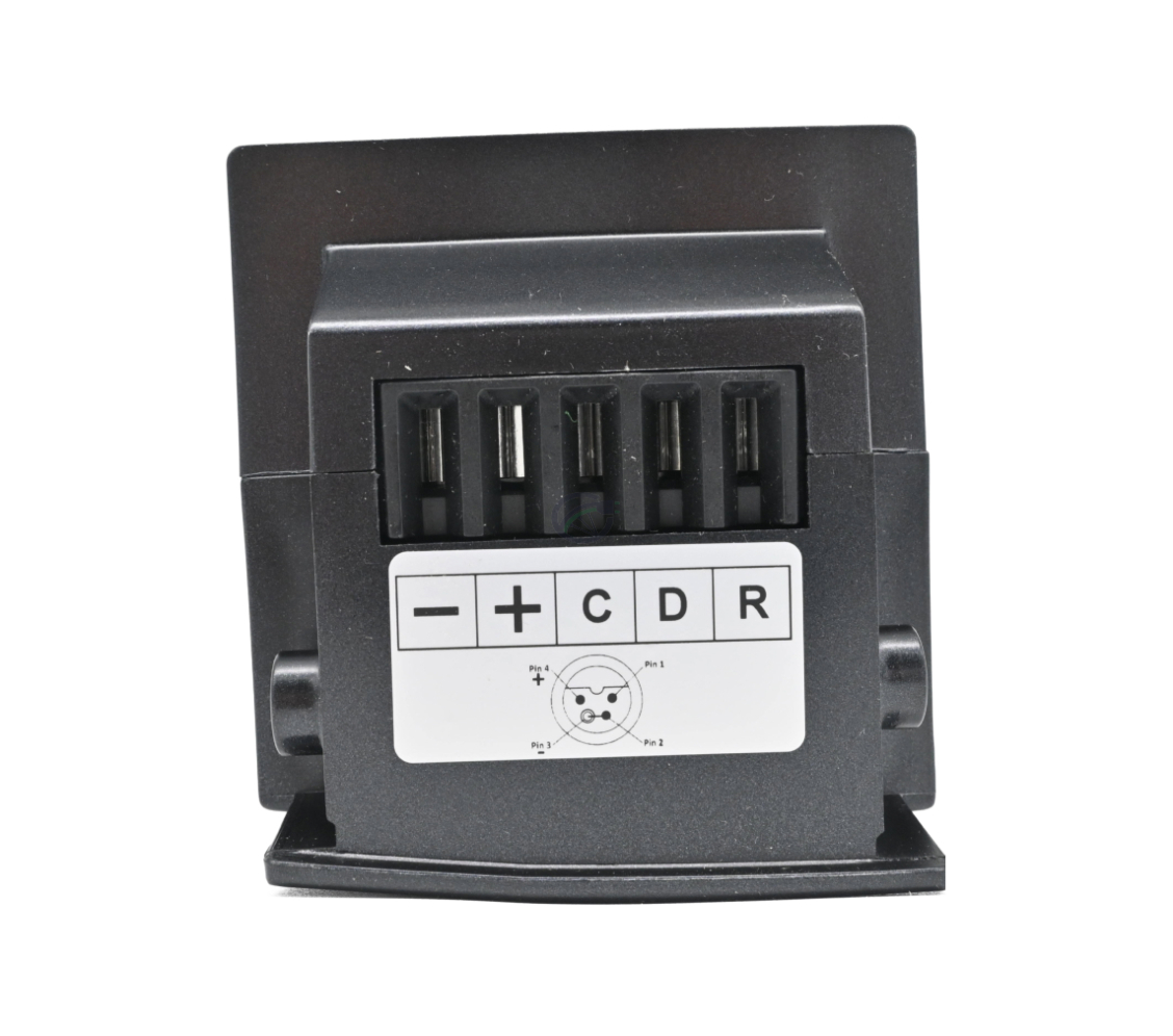 Nahaufnahme des Fahrradanschlusses des Kalkhoff akku Impulse 36V 17Ah.

