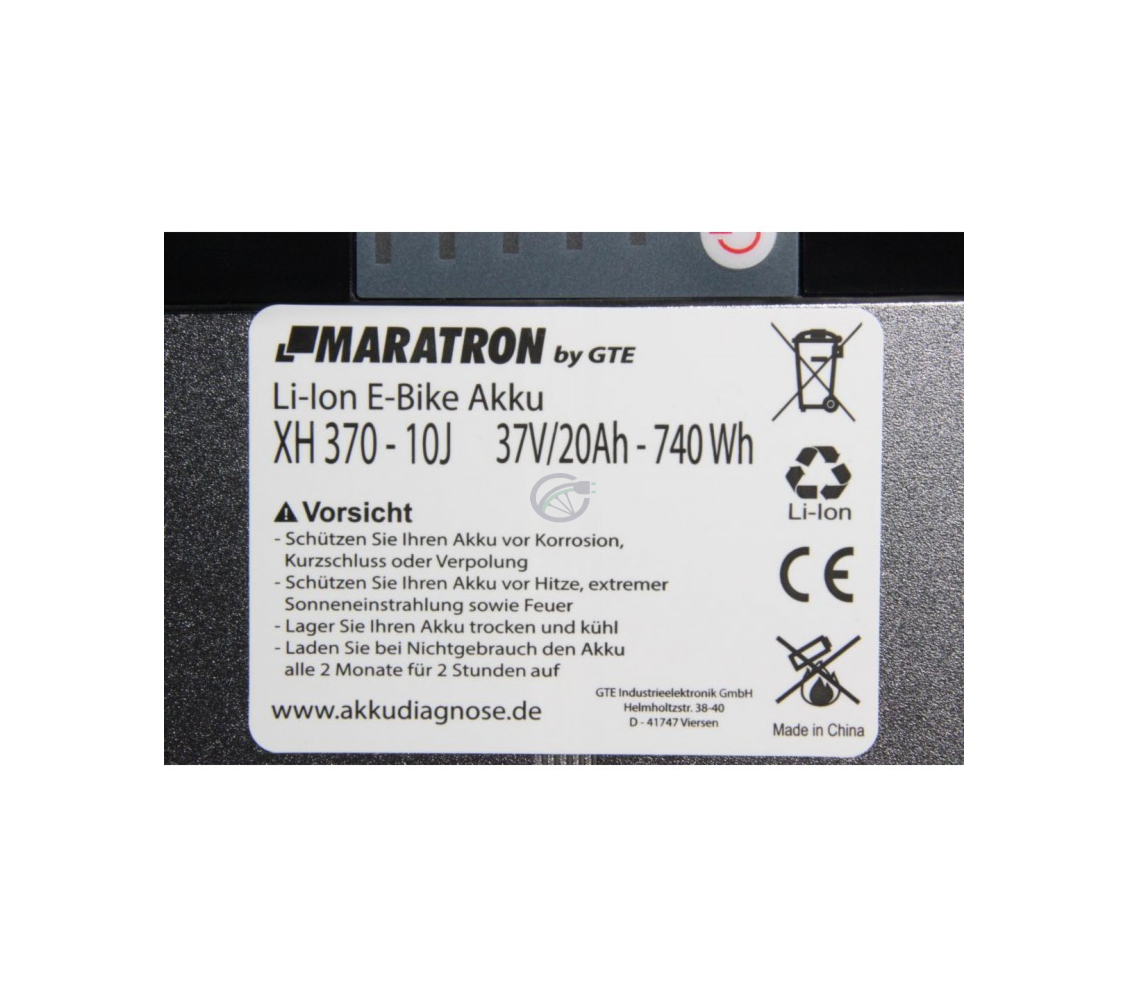 Maratron Akku 36V 20Ah XH370-10J Dolphin