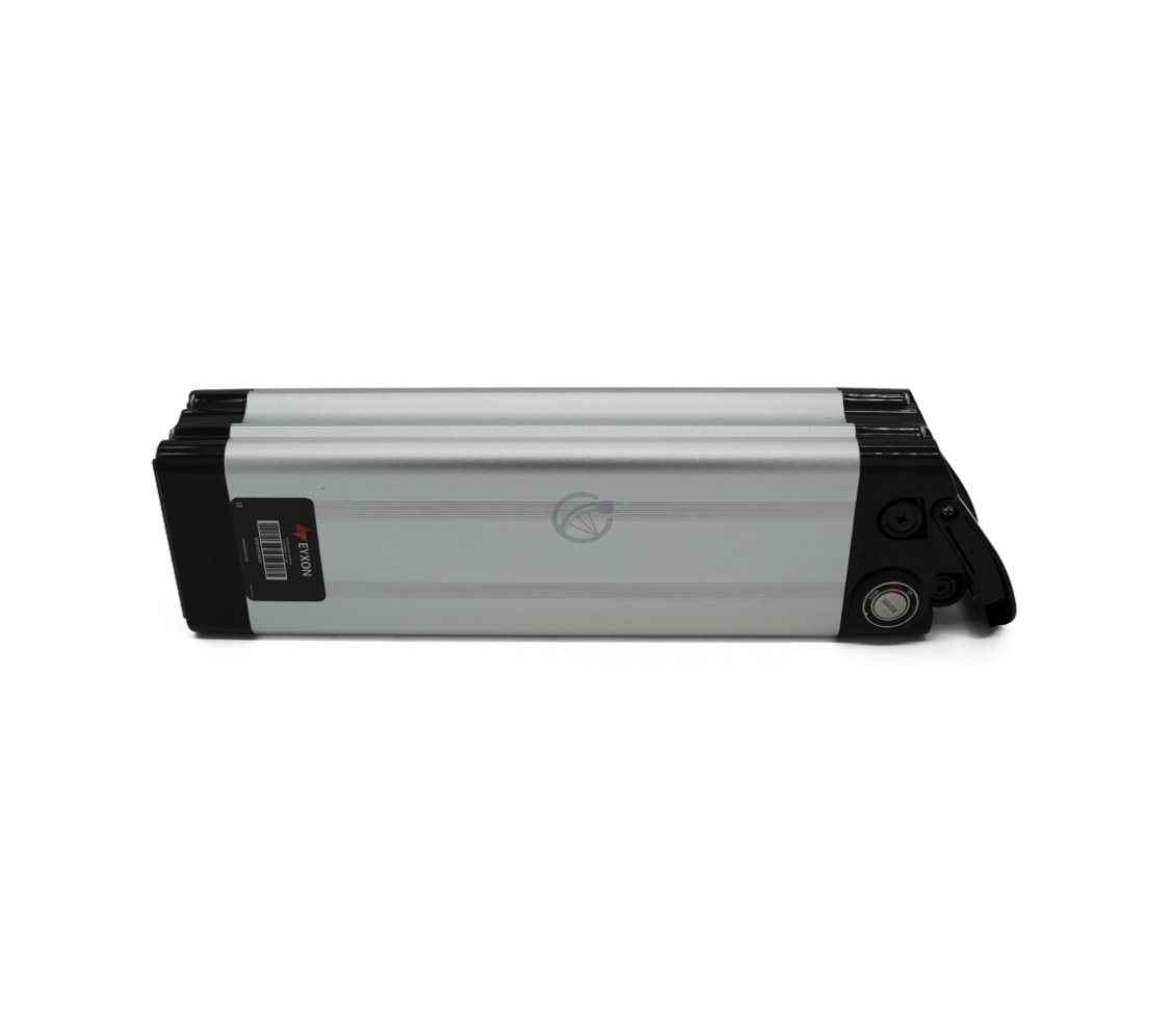 Seitenansicht der Phylion XH370-12J Silverfish 37V 12Ah Compatible, wobei auch die Oberseite sichtbar ist.