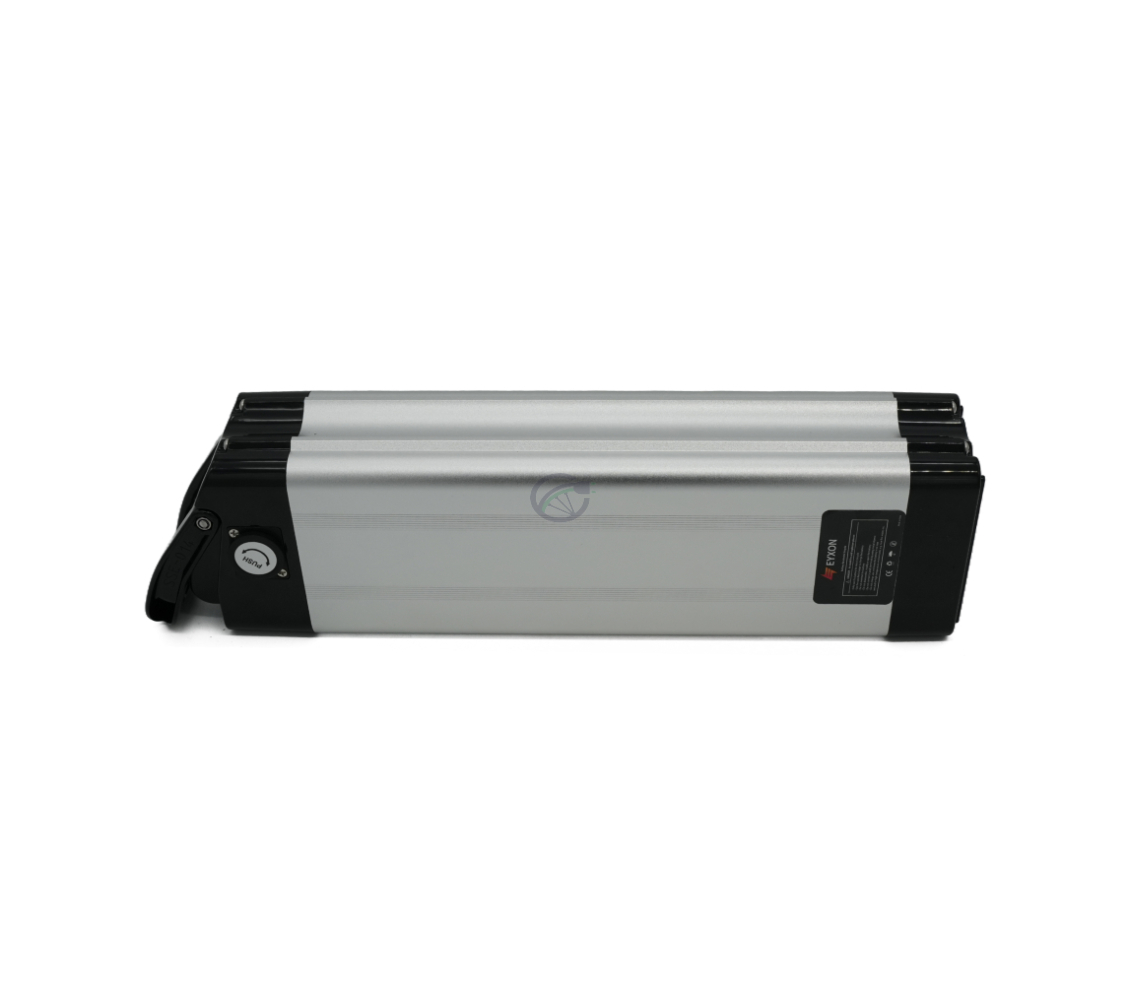 Seitenansicht der Phylion XH370-12J Silverfish 37V 12Ah Compatible in stehender Position.