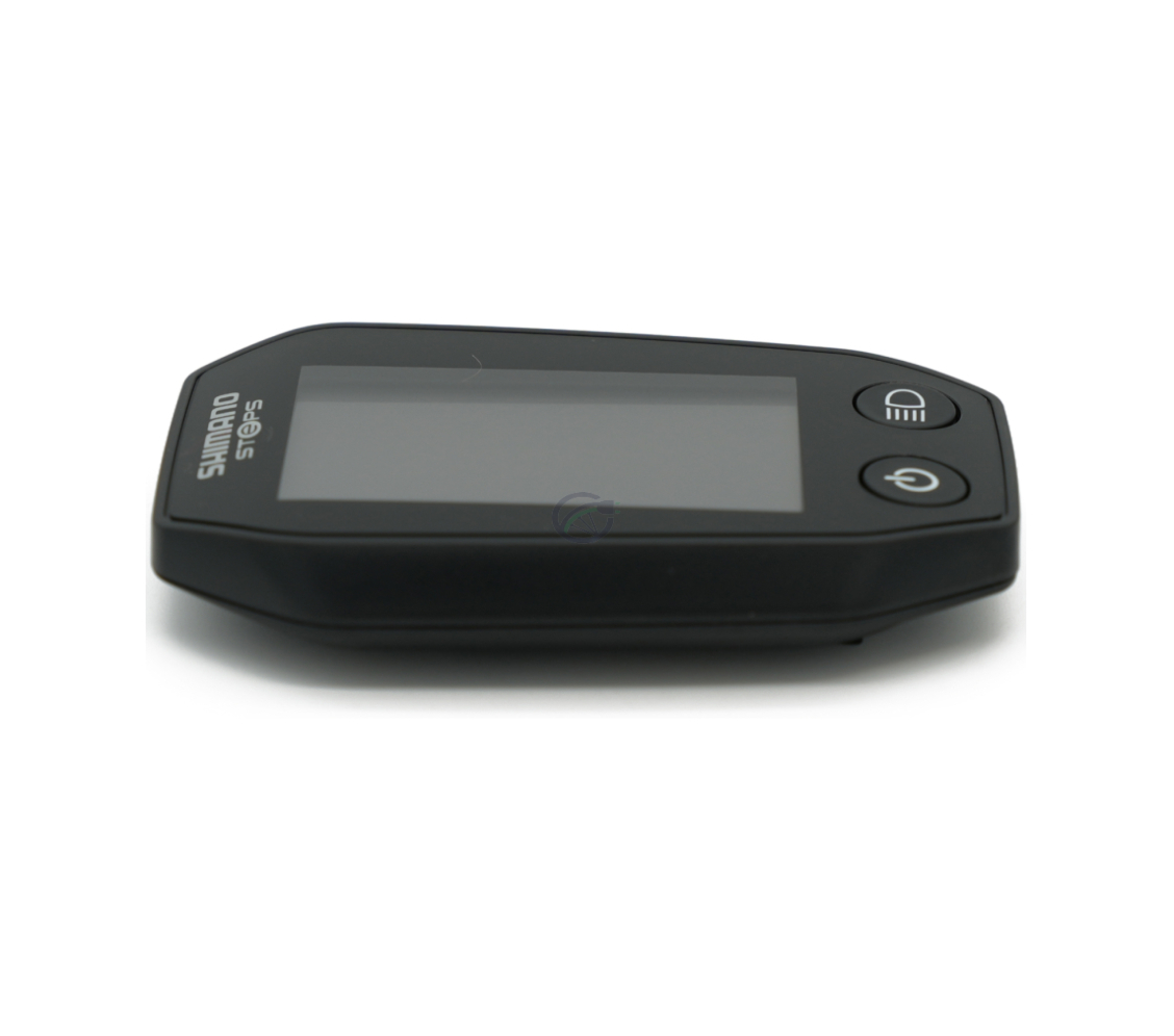 Seitenansicht des Shimano Steps SC-E6010 liegend.
