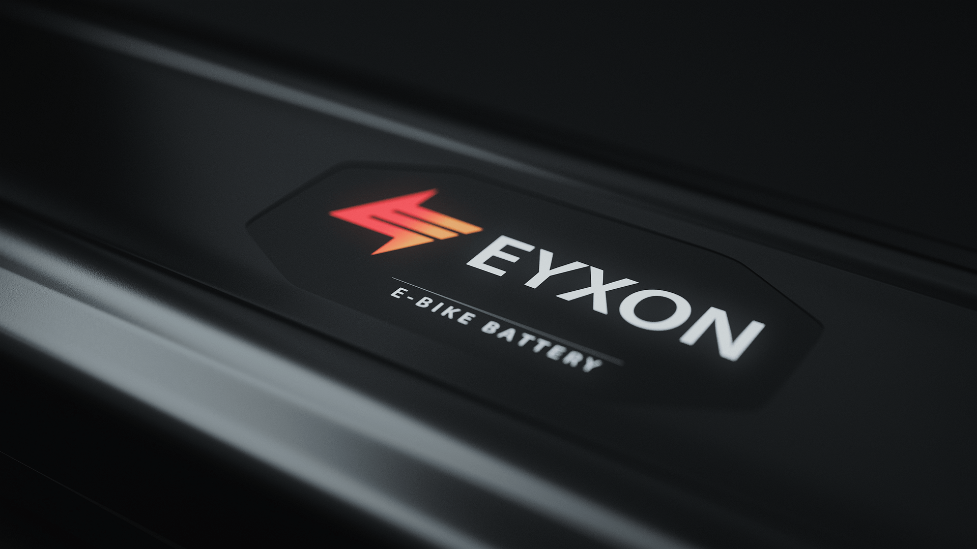 Foto einer eyxon-Batterie aus der Nähe und schräg von oben fotografiert