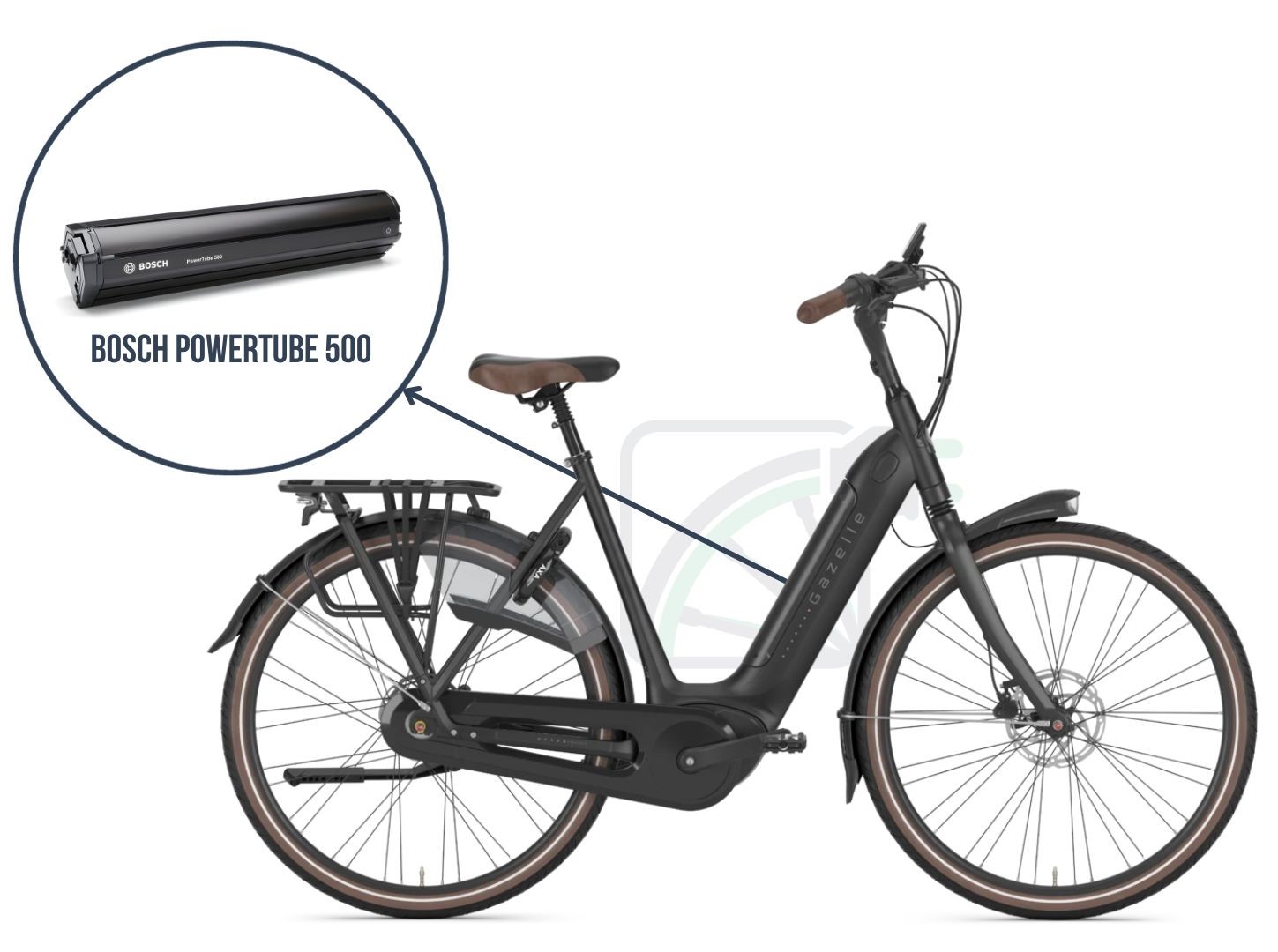 Gazelle Grenoble C8 HMB Fahrrad mit dem Bosch Powertube 500